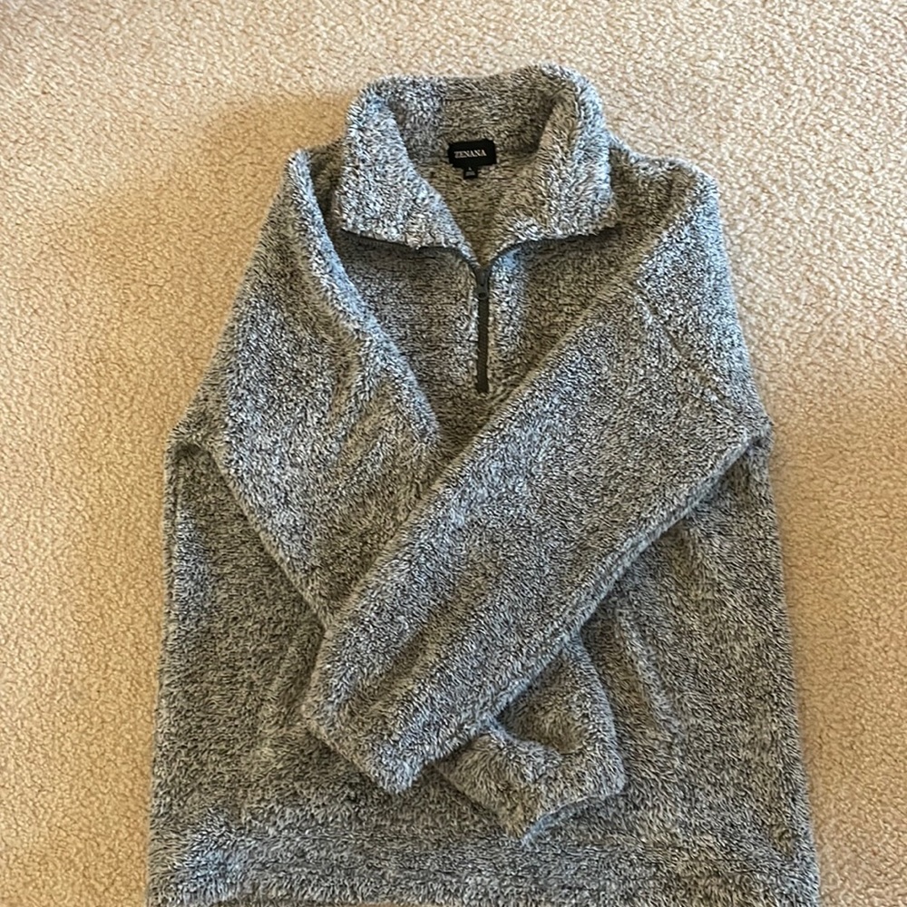 Zenana 1/4 zip Sherpa